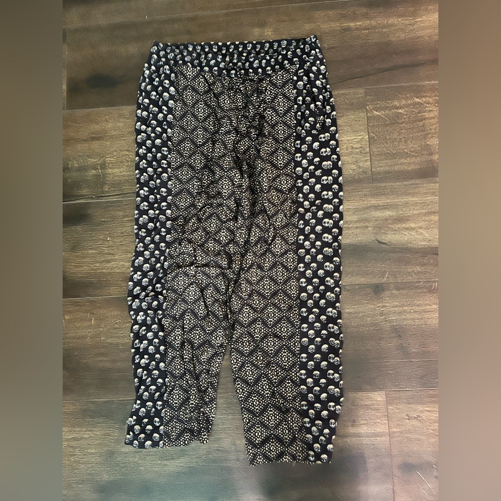 Michael Stars Black and White Patterned Joggers